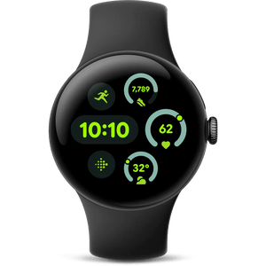 Google Pixel Watch 3 Smartwatch, 45mm, Black/Obsidian