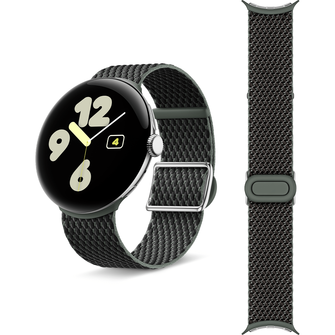 Google Woven Band for Pixel Watch 3, 45mm, Ivy