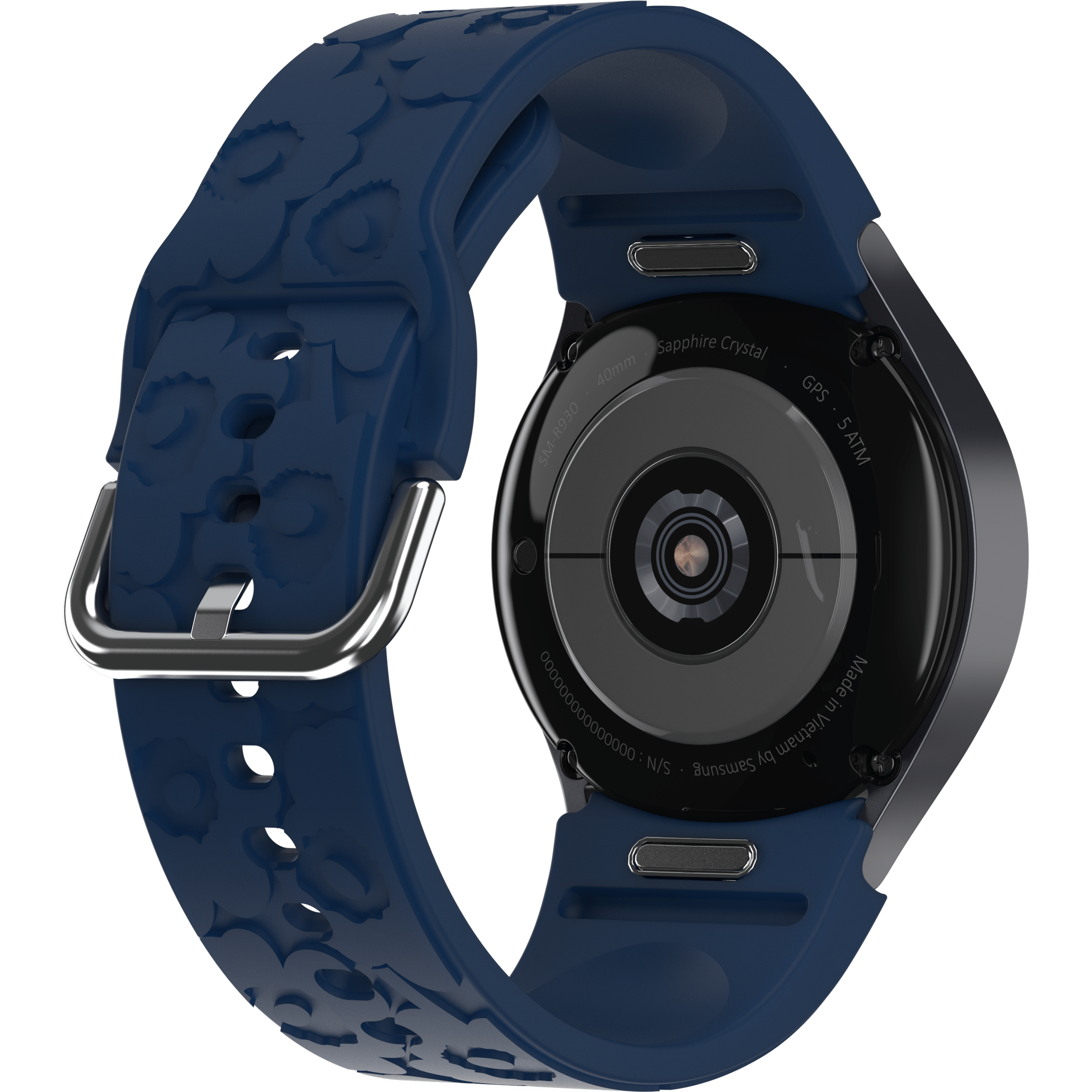 Samsung X Marimekko Silicone Strap for Galaxy Watch, Navy