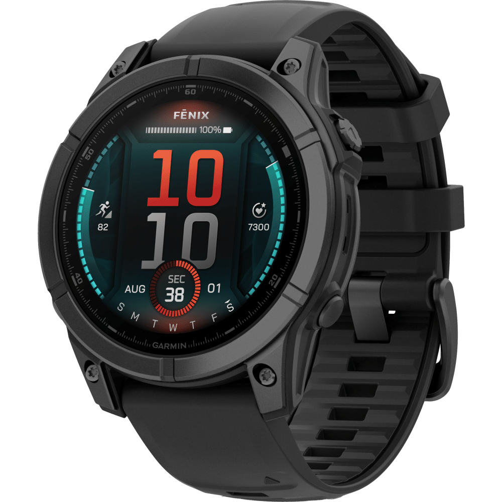 Garmin Fenix E AMOLED Smartwatch, 47 mm, Slate Gray Steel