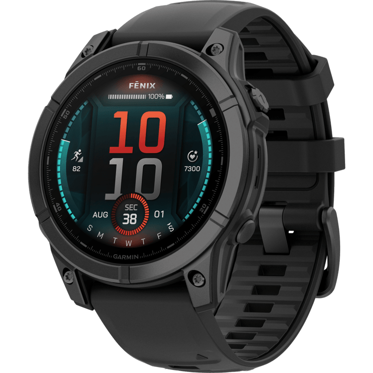 Garmin Fenix E AMOLED Smartwatch, 47 mm, Slate Gray Steel