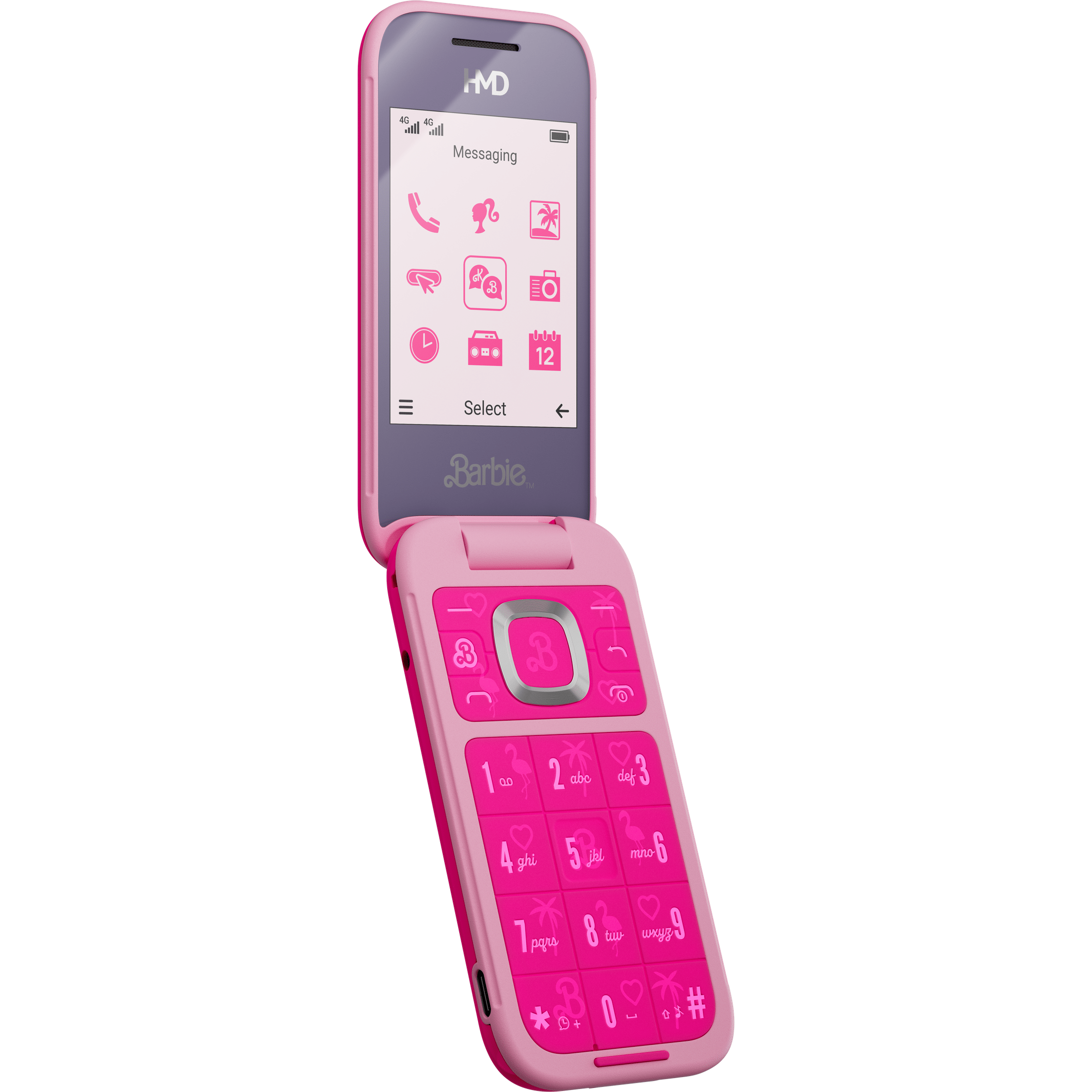 HMD Barbie Phone - Feature Phone Dual-SIM, Pink
