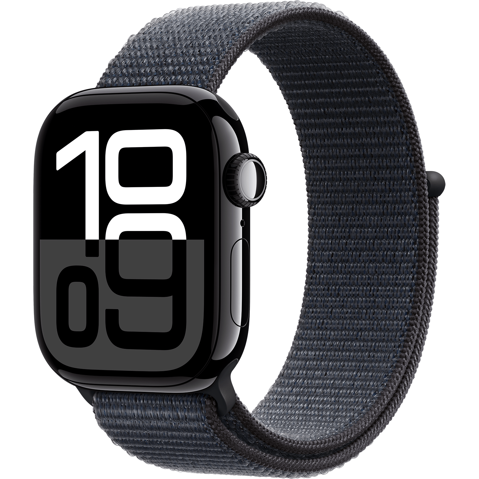 Apple Watch Series 10 GPS 42 mm , Jet Black Aluminum Case with Ink Sport Loop