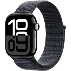 Apple Watch Series 10 GPS 42 mm , Jet Black Aluminum Case with Ink Sport Loop
