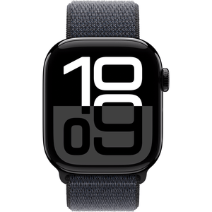 Apple Watch Series 10 GPS 42 mm , Jet Black Aluminum Case with Ink Sport Loop