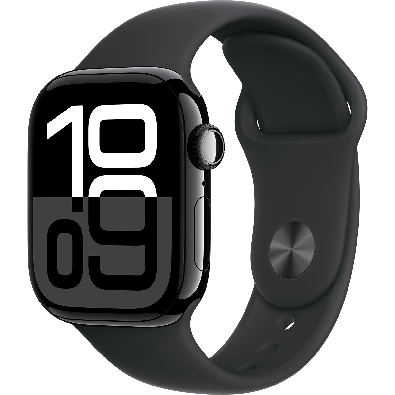 Apple Watch Series 10 GPS + Cellular 42 mm , M/L, Jet Black Aluminum Case and Sport Band