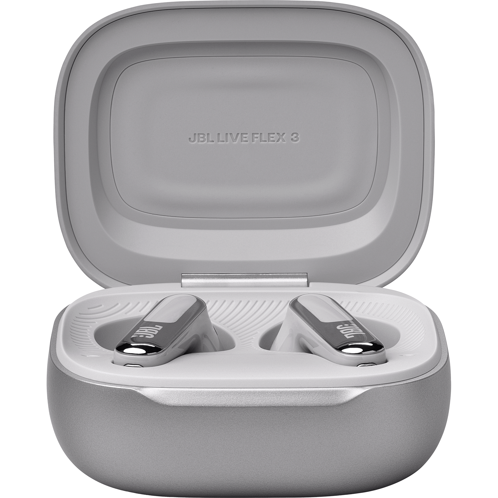 JBL Live Flex 3 Wireless Noise-Cancelling Earbuds, Silver