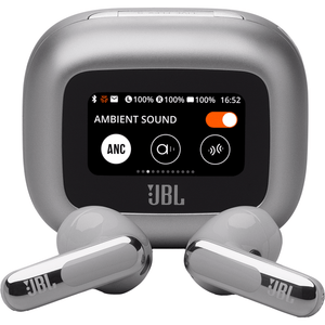 JBL Live Flex 3 Wireless Noise-Cancelling Earbuds, Silver