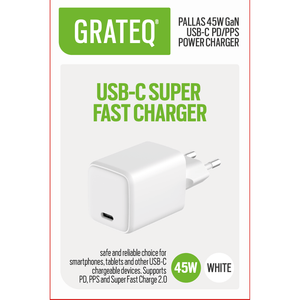 Grateq Pallas GaN USB-C Charger 45W