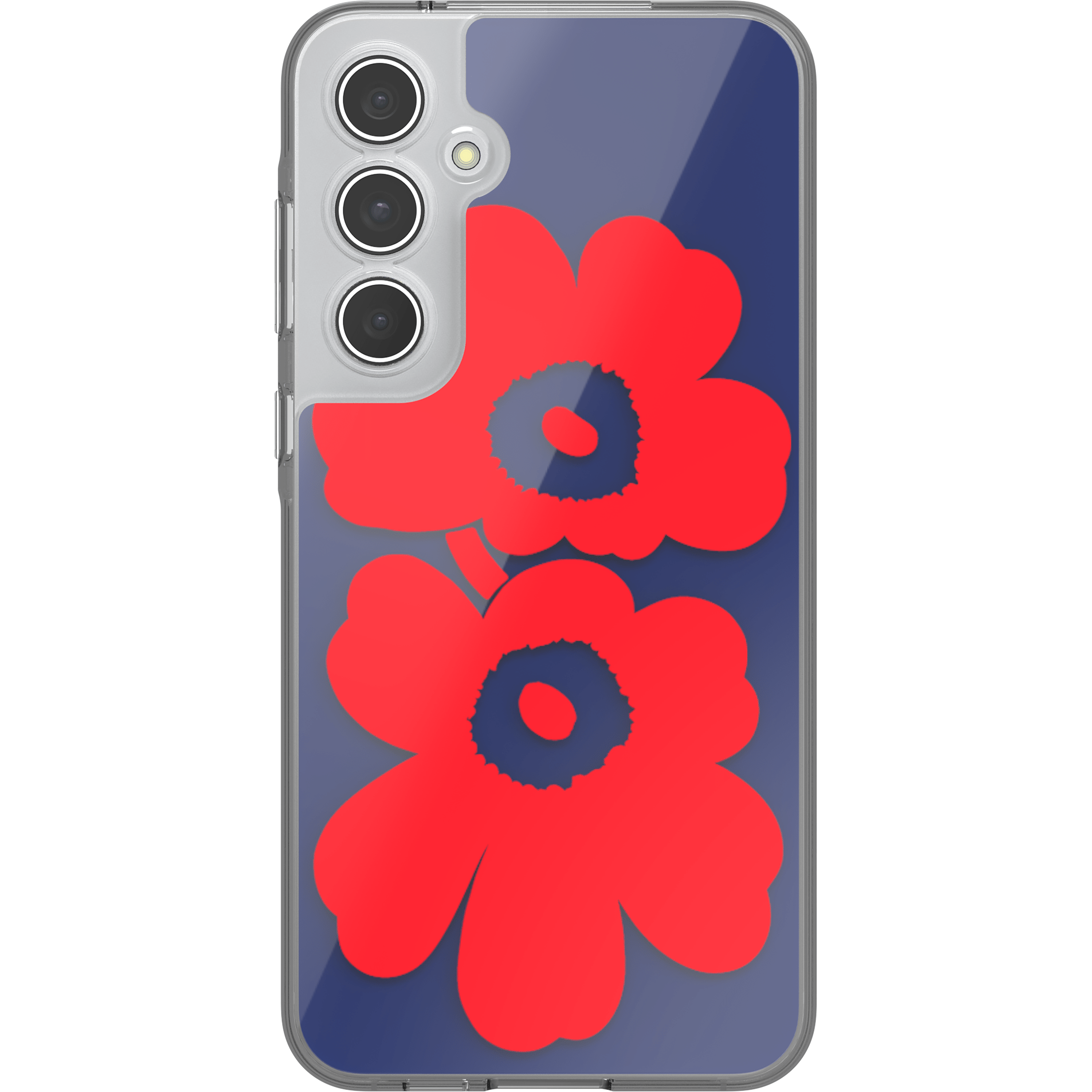 Samsung x Marimekko Dual Layer case for Galaxy A55, Navy/Red