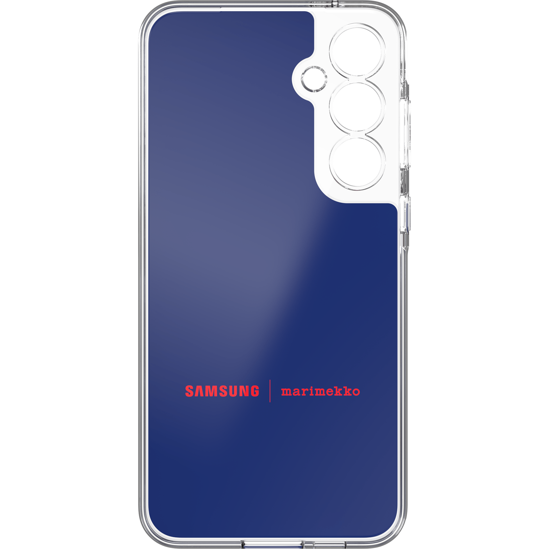 Samsung x Marimekko Dual Layer case for Galaxy A55, Navy/Red