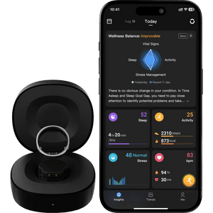 RingConn Smart Ring Gen 2 Silver Size 8