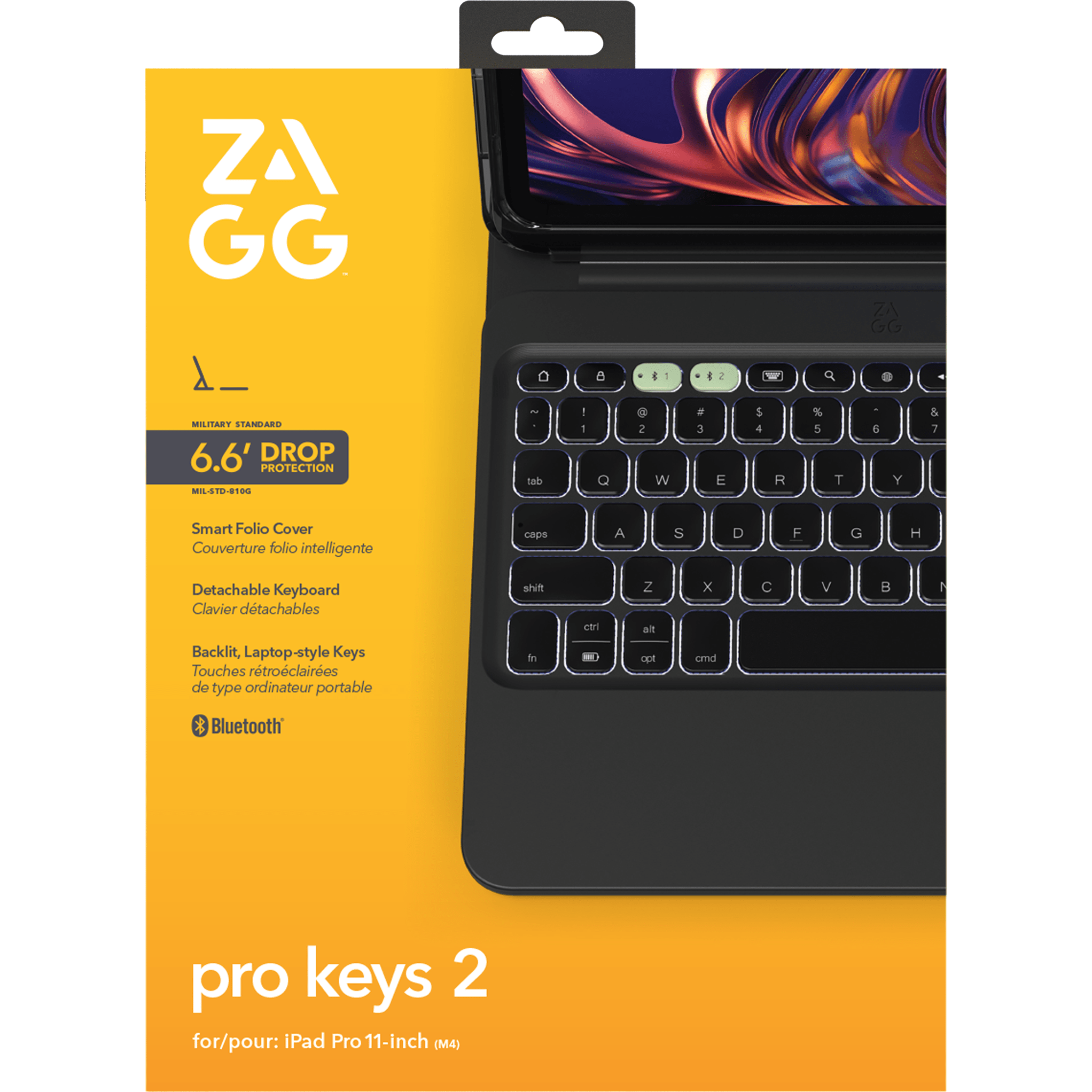 Zagg Pro Keys 2 Keyboard Cover for Apple iPad Pro 11 M4
