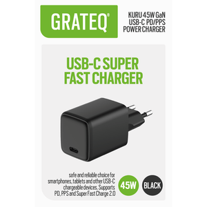 Grateq Kuru USB-C 45W GaN Wall Charger