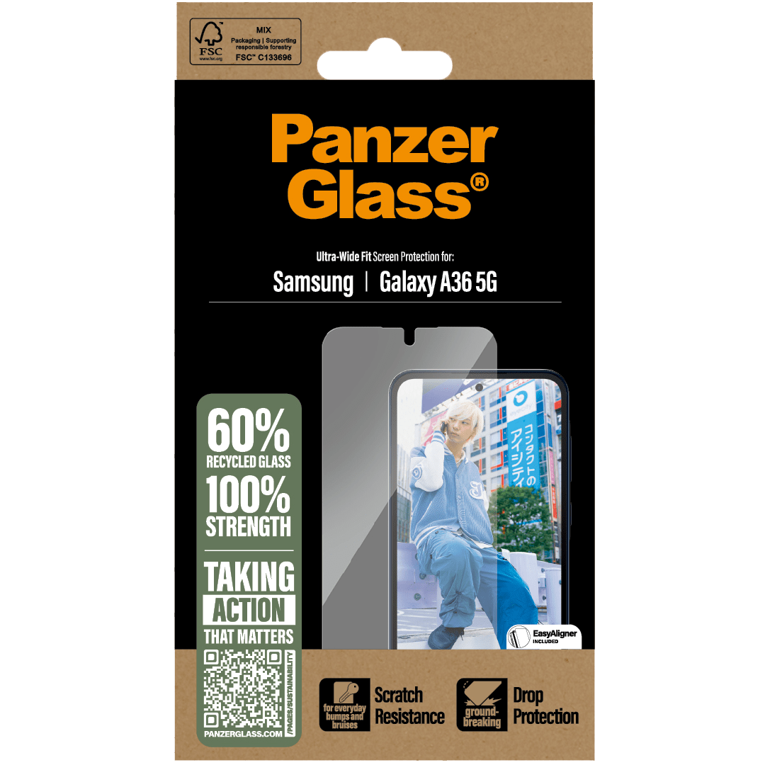 PanzerGlass Ultra-Wide Screen Protector for Samsung Galaxy A36 5G
