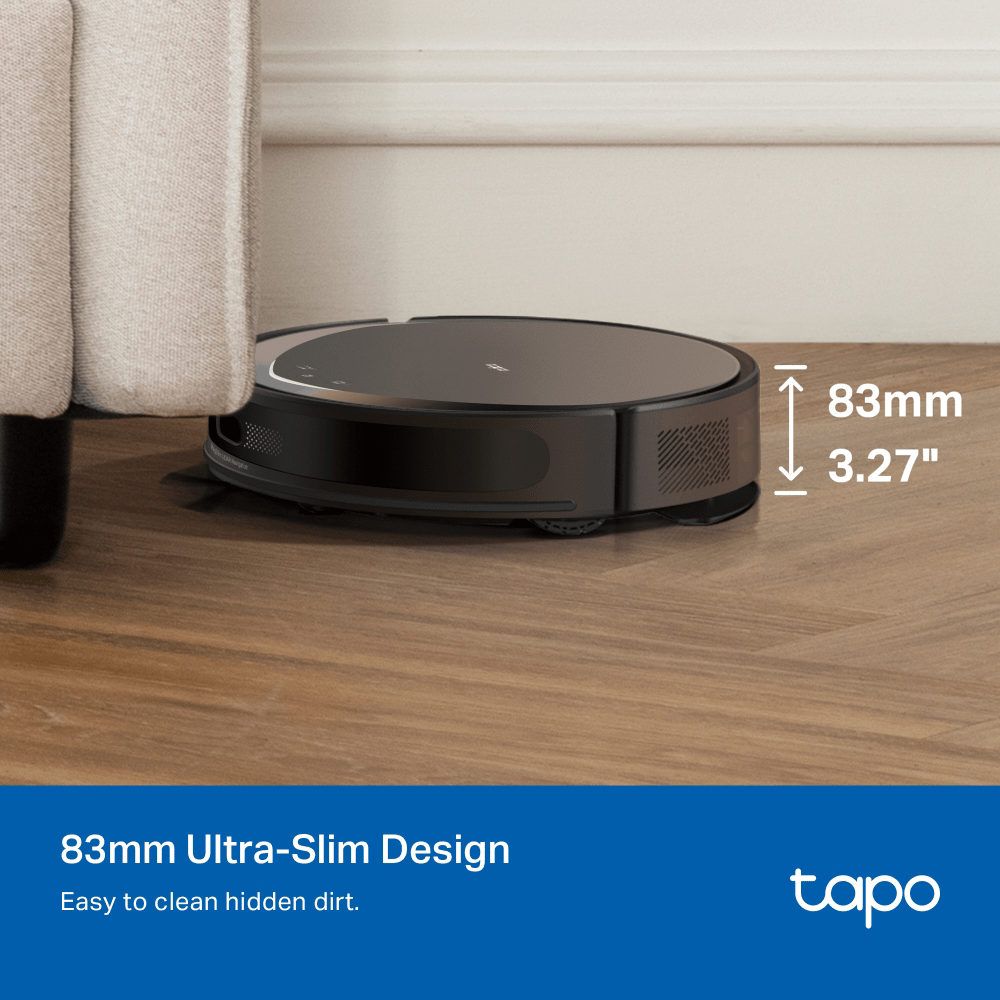 TP-Link Tapo RV20 Max Robot Vacuum Cleaner, Black