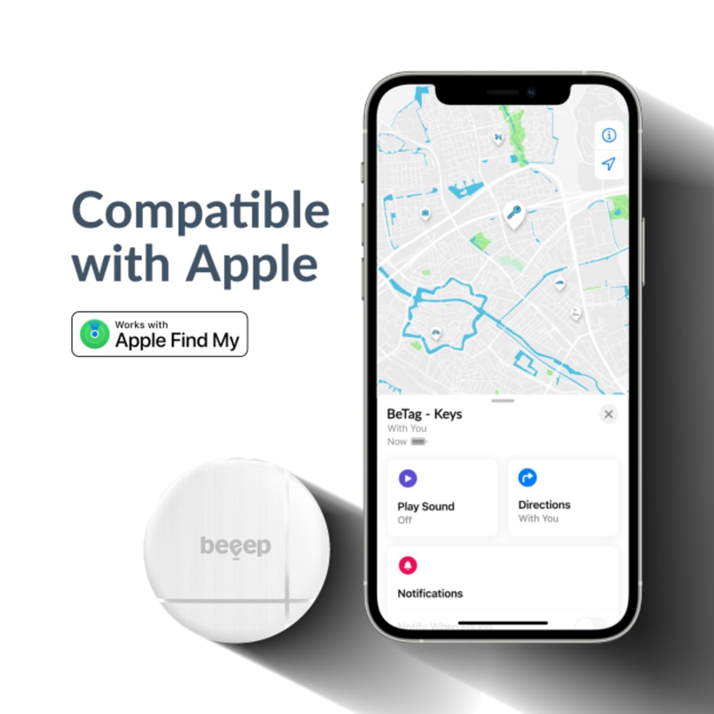 Beeep BeTag Find My Tracker, White