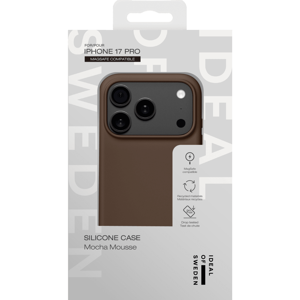iDeal of Sweden Silicone Case MagSafe for iPhone 17 Pro, Mocha Mousse