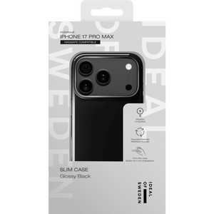 iDeal of Sweden Slim Case MagSafe for iPhone 17 Pro Max, Glossy Black