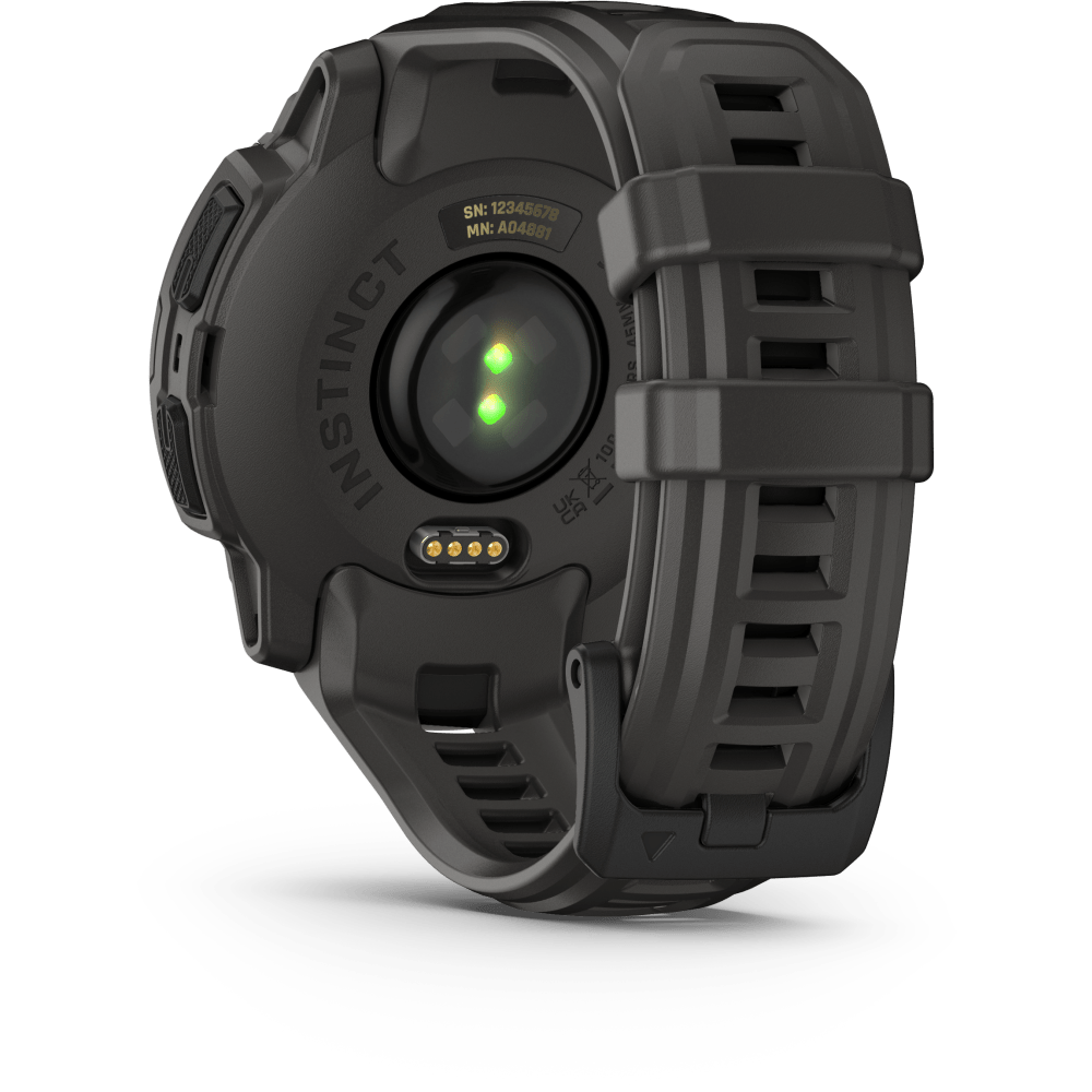 Garmin Instinct E 45mm Smartwatch, Black/Charcoal