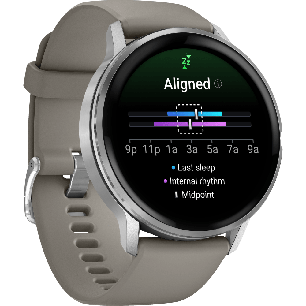 Garmin Venu 4 Smartwatch, 45mm, Silver-grey