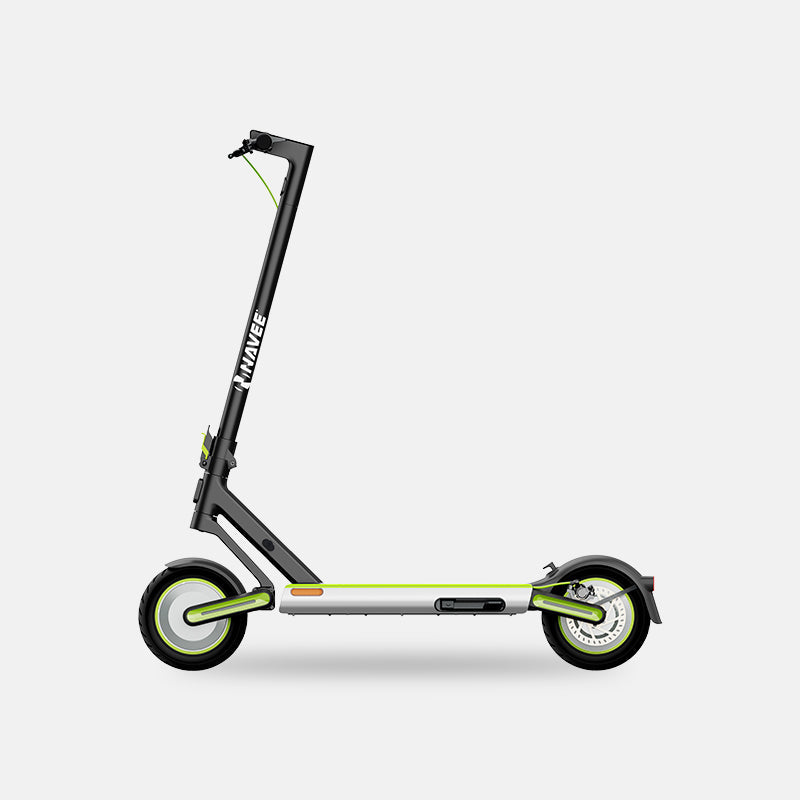 Navee S65 Electric Scooter, white/black/green