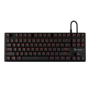 Savio Tempest RX Outemu Red EN, Gaming Keyboard, black