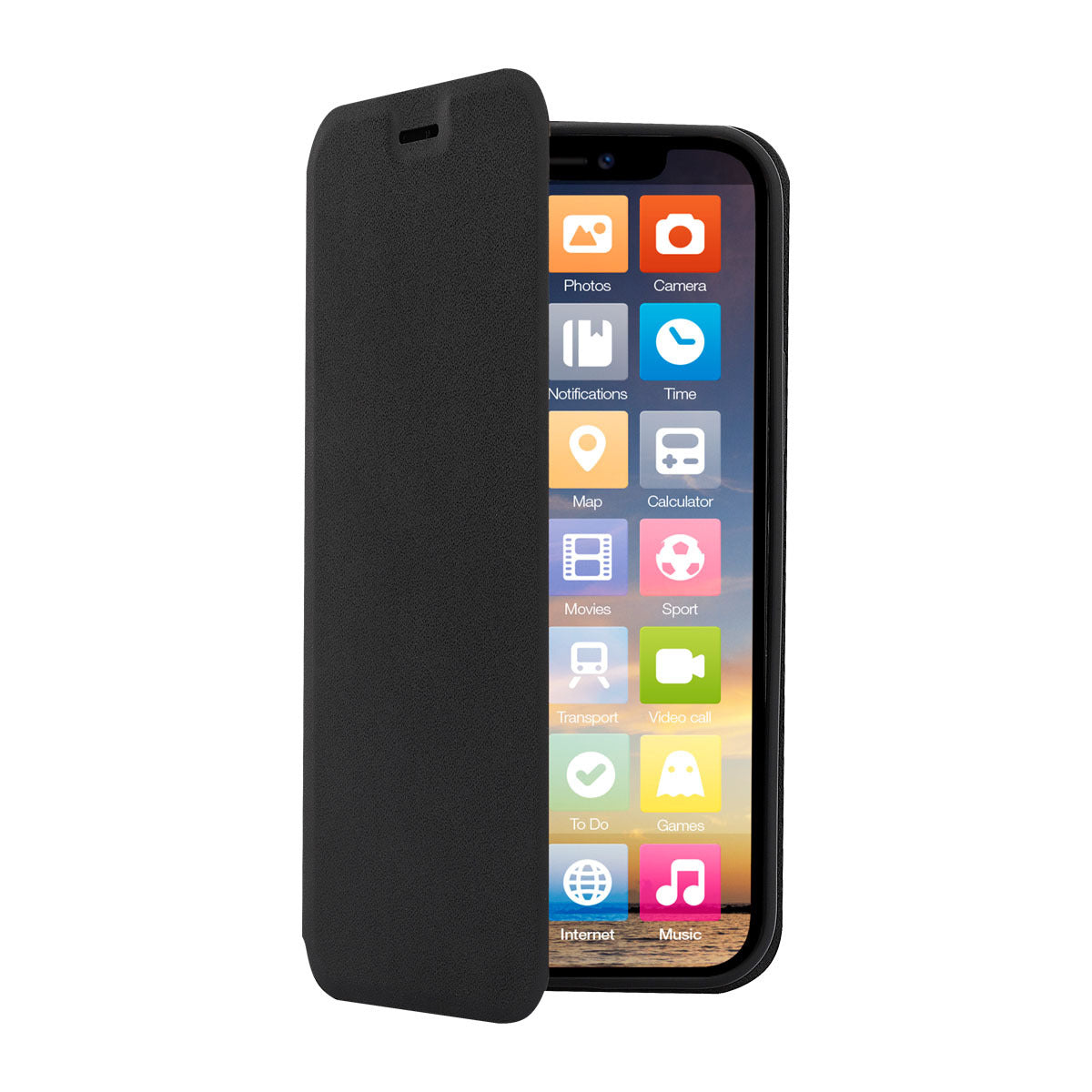 Screenor Clever Galaxy A17 4G/5G Wallet Case, Black