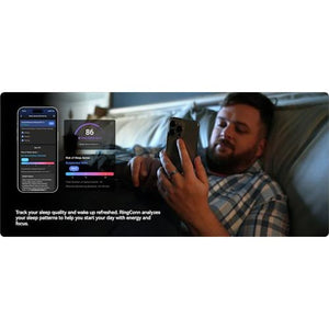 RingConn Smart Ring Gen 2 Silver Size 8