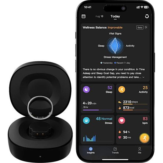 RingConn Smart Ring Gen 2 Silver Size 8