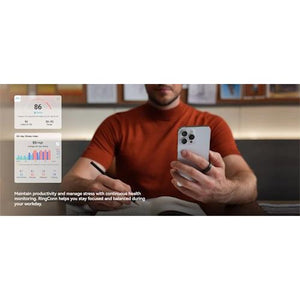 RingConn Smart Ring Gen 2 Silver Size 8