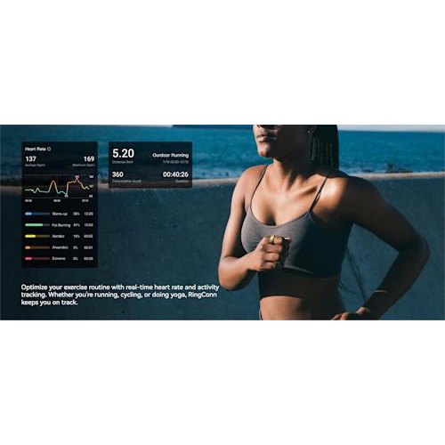 RingConn Smart Ring Gen 2 Silver Size 8