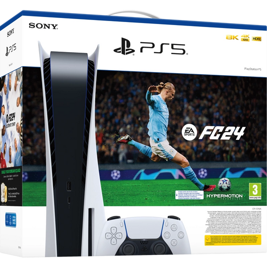 Sony PS5 console + EA FC 24, White