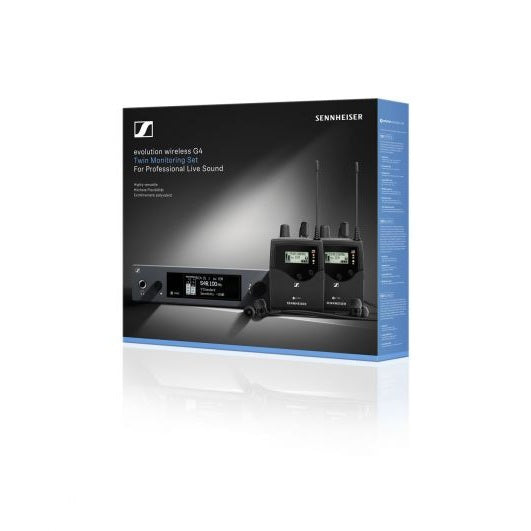 Sennheiser EW IEM G4-TWIN-B wireless in-ear set transmitter + 2 receivers