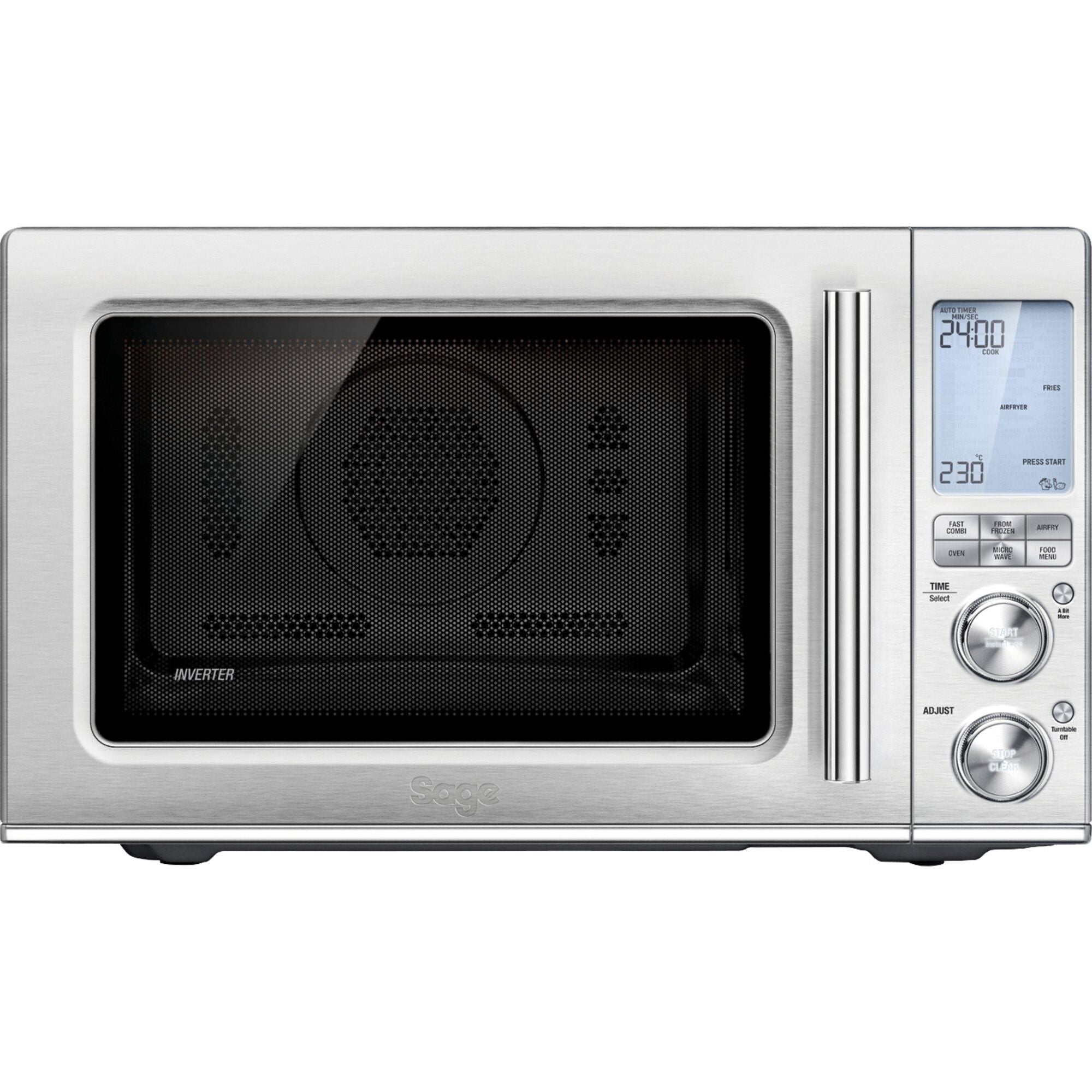 Sage SMO870BSS 3-in-1 Microwave Oven and Air Fryer, Brushed steel