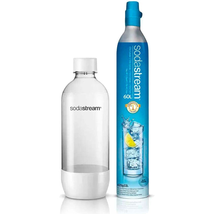 Carbonation and bottle set for SodaStream CO2 + PET Bottle