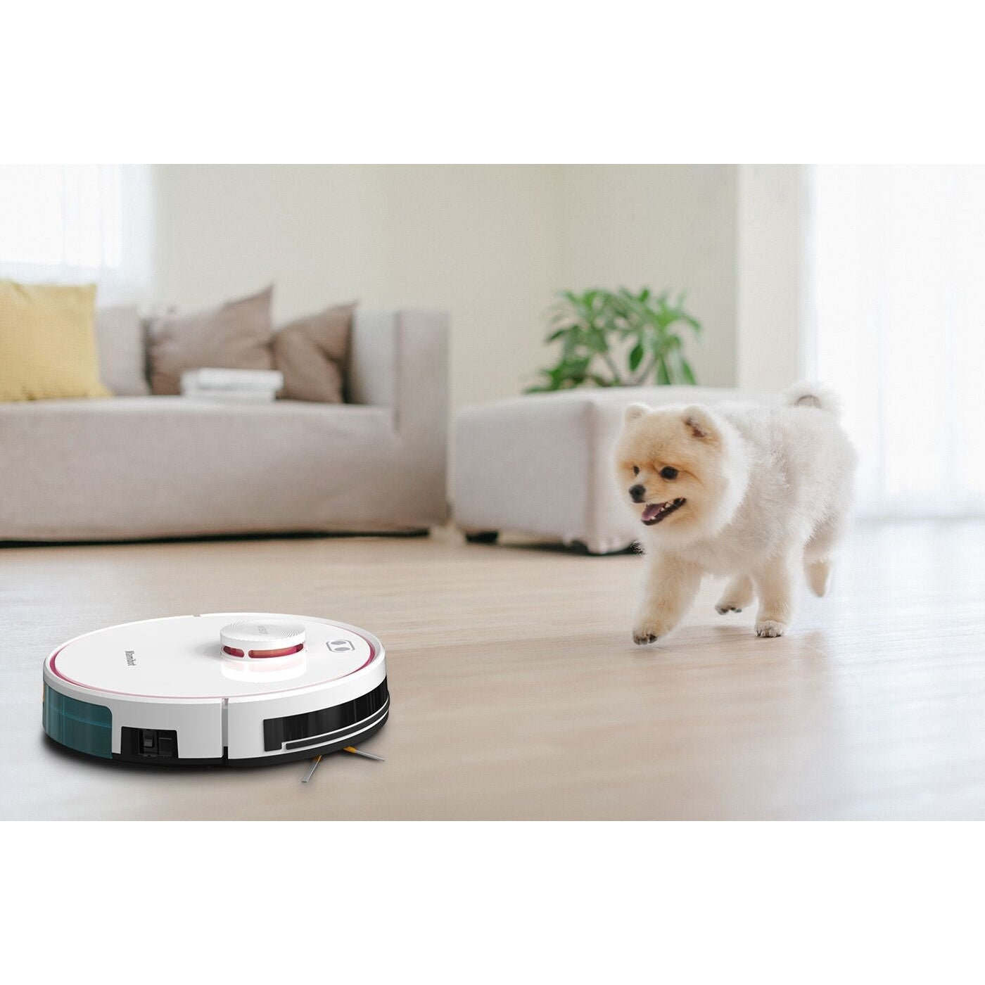 Mamibot ExVac880 T+ Robot Vacuum Cleaner, White Good with defective/lack packaging