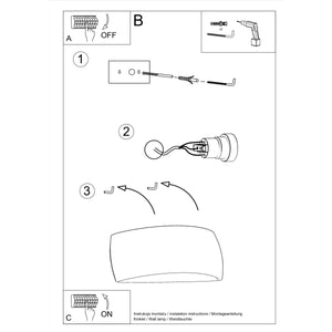 Sollux Pontius Wall Lamp, 40W, G9