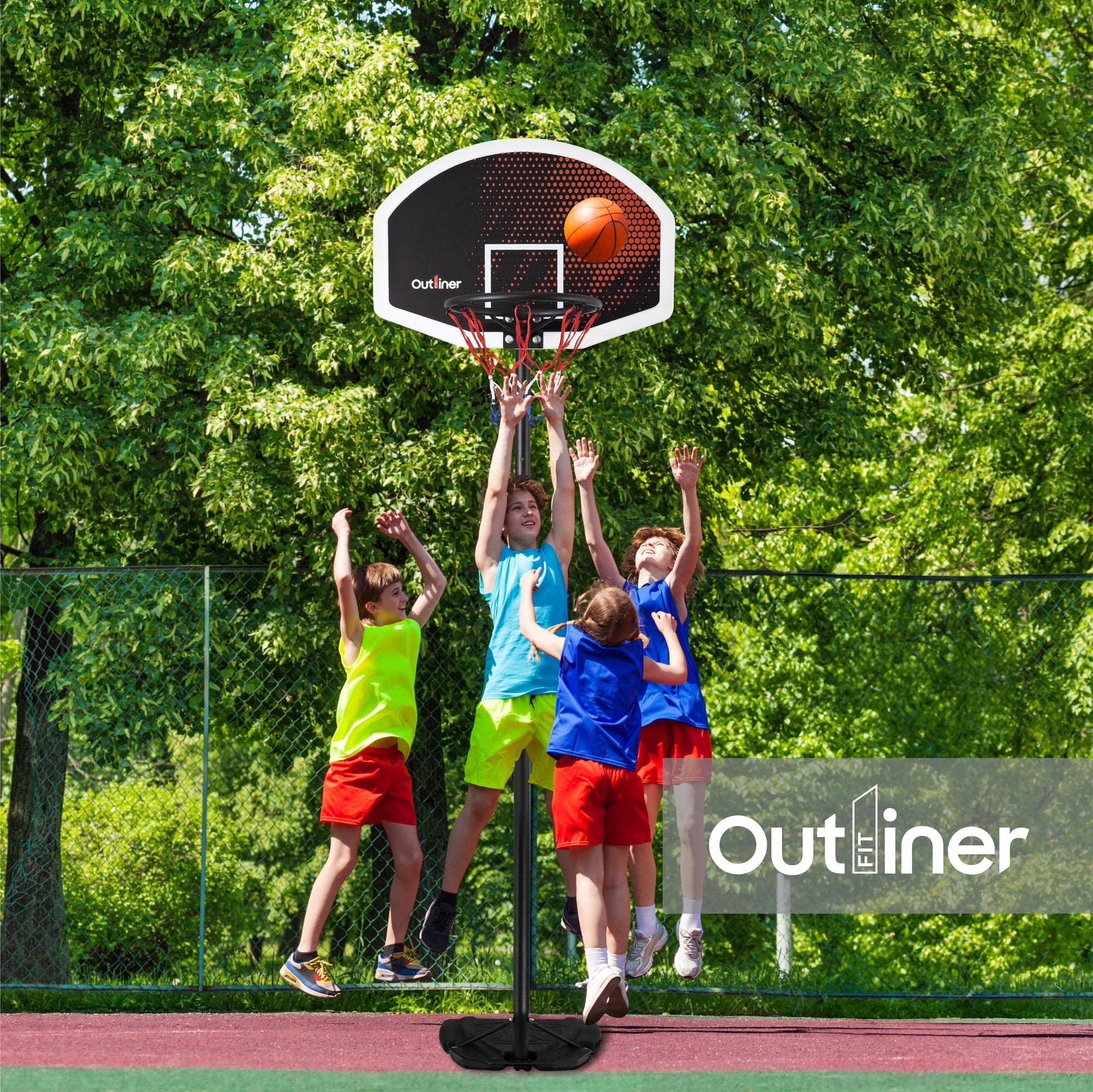 Basketball Stand with Board and Hoop Outliner S881R