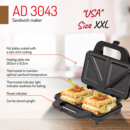 Adler AD 3043 Sandwich Grill XXL