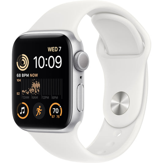Apple Watch SE GPS 40 mm silverfodral i aluminium (andra generationen)