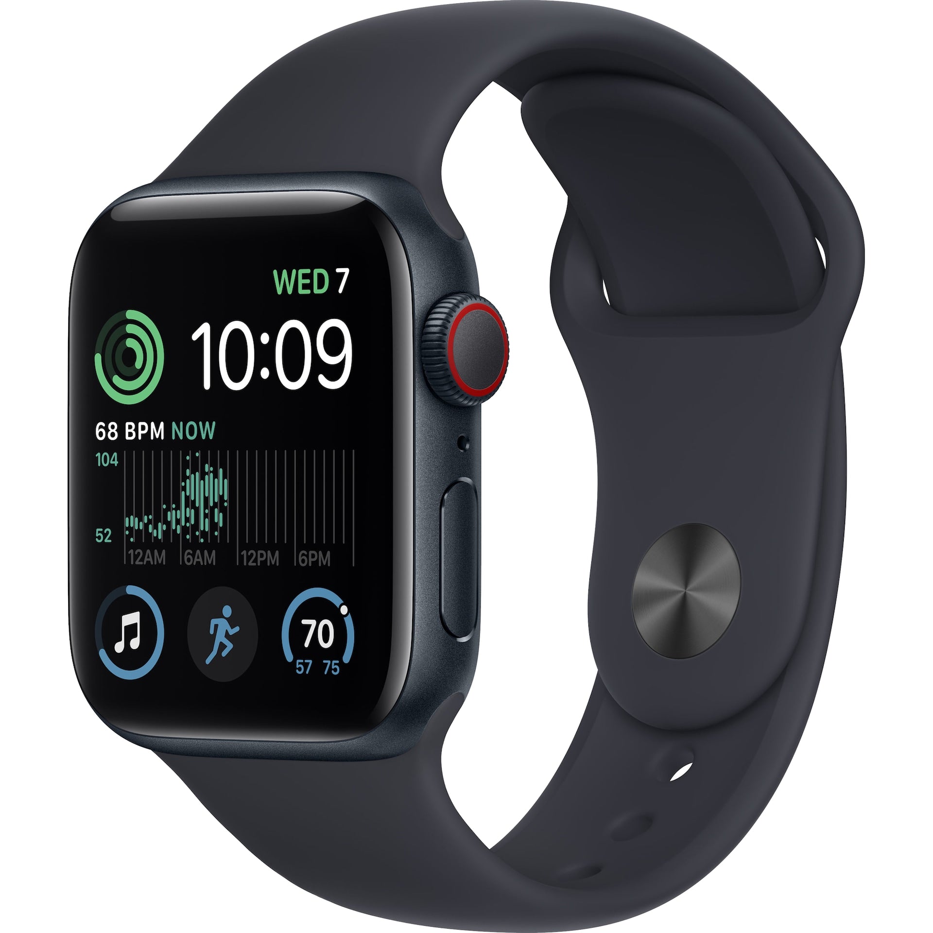 Apple Watch SE GPS + Cellular 40mm Midnight Aluminium Case 2nd gen