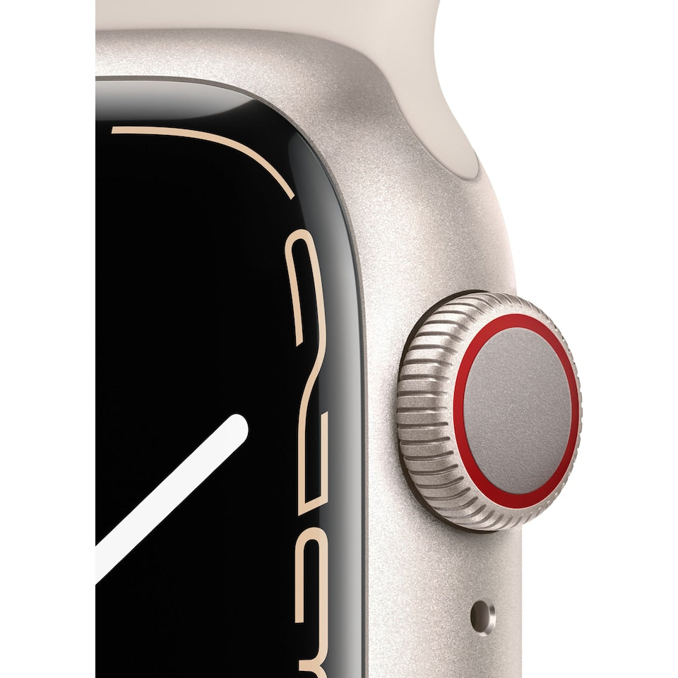 Apple Watch Series 7 GPS + Cellular 41mm Starlight alumiinikotelo