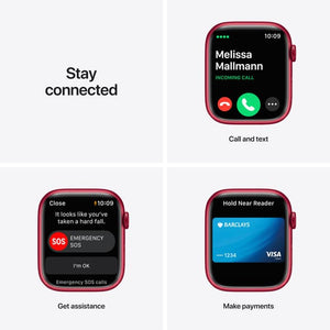 Apple Watch Series 7, 45mm GPS + Cell, Product Red Alum Case
