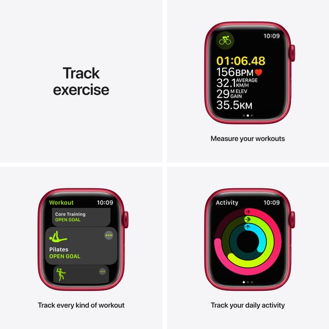 Apple Watch Series 7, 45mm GPS + Cell, Product Red Alum Case
