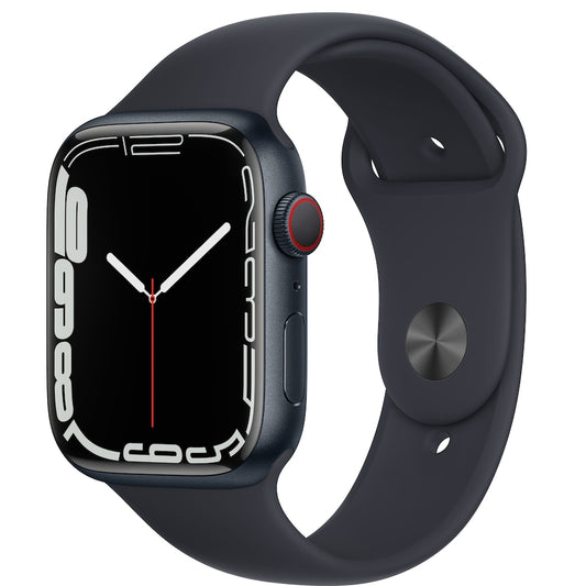 Apple Watch Series 7 GPS + Cellular 45mm Midnight alumiinikotelo