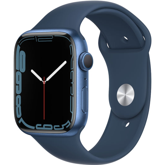 Apple Watch Series 7 GPS 45 mm blå aluminiumfodral