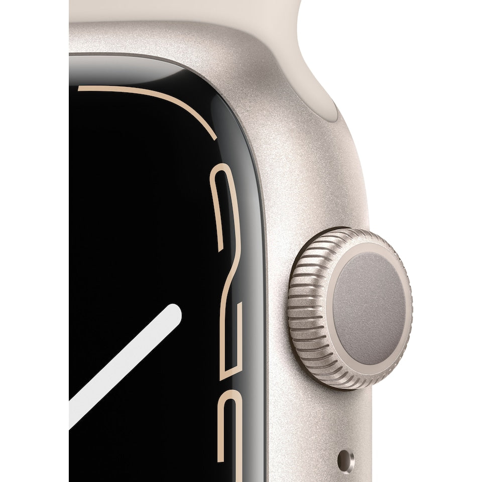 Apple Watch Series 7 GPS 45 mm Starlight aluminiumfodral