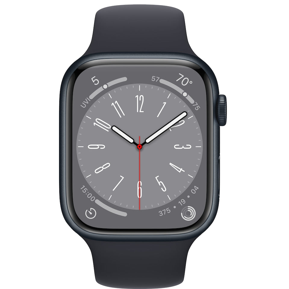 Apple Watch Series 8 GPS 45mm Midnight alumiinikotelo