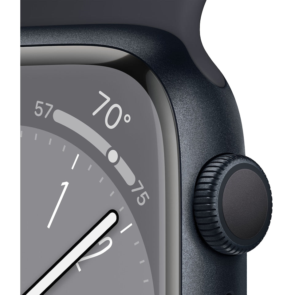 Apple Watch Series 8 GPS 45mm Midnight aluminiumfodral